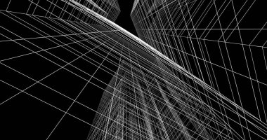 soyut mimari duvar kağıdı tasarımı, dijital konsept arkaplan