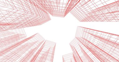 soyut mimari duvar kağıdı tasarımı, dijital konsept arkaplan