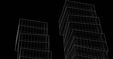 soyut mimari duvar kağıdı tasarımı, dijital konsept arkaplan