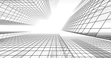 soyut mimari duvar kağıdı tasarımı, dijital konsept arkaplan