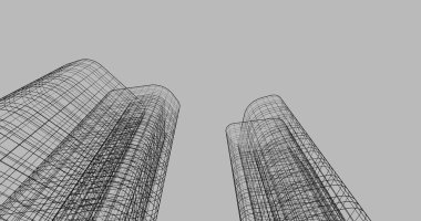 soyut mimari duvar kağıdı tasarımı, dijital konsept arkaplan