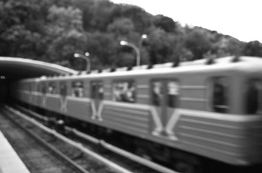 Bulanık şehir. Renkli soyut arkaplan