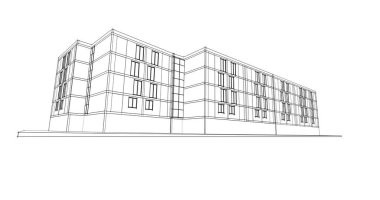 soyut mimari duvar kağıdı tasarımı, dijital konsept arkaplan