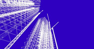 soyut mimari duvar kağıdı tasarımı, dijital konsept arkaplan