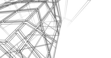 soyut mimari duvar kağıdı tasarımı, dijital konsept arkaplan