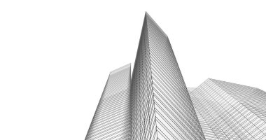 soyut mimari duvar kağıdı tasarımı, dijital konsept arkaplan