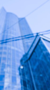 Bulanık şehir. Renkli soyut arkaplan