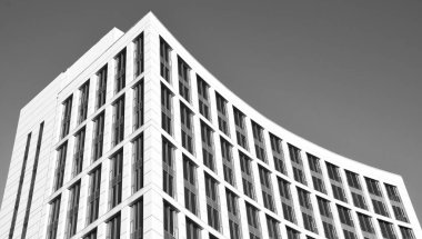 Arkaplanda mimari bina 3d illüstrasyon