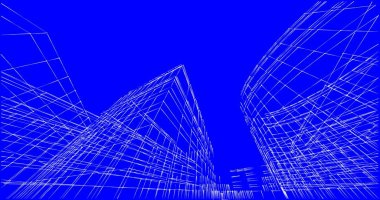 soyut mimari duvar kağıdı tasarımı, dijital konsept arkaplan