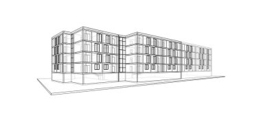 soyut mimari duvar kağıdı tasarımı, dijital konsept arkaplan