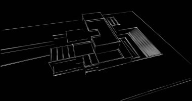 soyut mimari duvar kağıdı tasarımı, dijital konsept arkaplan