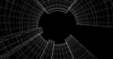 soyut mimari duvar kağıdı tasarımı, dijital konsept arkaplan