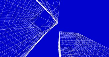 soyut mimari duvar kağıdı tasarımı, dijital konsept arkaplan