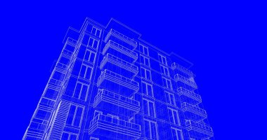 soyut mimari duvar kağıdı tasarımı, dijital konsept arkaplan