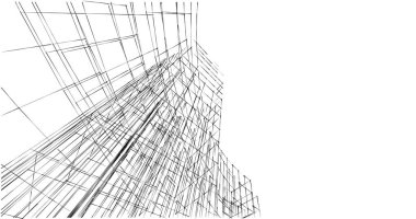 soyut mimari duvar kağıdı tasarımı, dijital konsept arkaplan