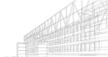 soyut mimari duvar kağıdı tasarımı, dijital konsept arkaplan