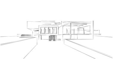 soyut mimari duvar kağıdı tasarımı, dijital konsept arkaplan