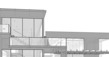 minimal geometrik mimari binalar tasarımı