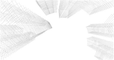 soyut mimari duvar kağıdı tasarımı, dijital konsept arkaplan