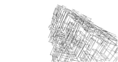 soyut mimari duvar kağıdı tasarımı, dijital konsept arkaplan