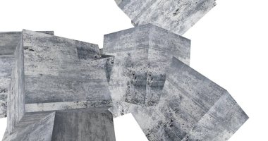 Arkaplanda mimari bina 3d illüstrasyon