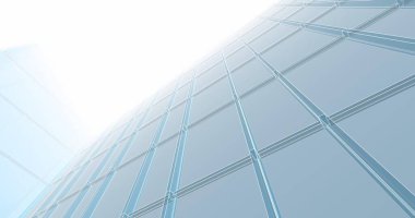 Arkaplanda mimari bina 3d illüstrasyon