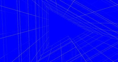 Mimari sanat konseptinde soyut çizgiler, minimum geometrik şekiller. 