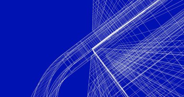 eskiz sanatı, geometrik mimari binalar tasarımı