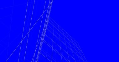 Mimari sanat konseptinde soyut çizgiler, minimum geometrik şekiller. 