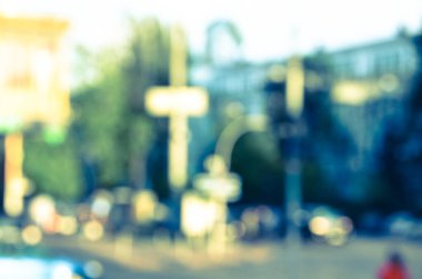 Bulanık şehir manzarası, soyut arkaplan 