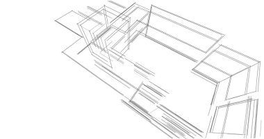 soyut mimari duvar kağıdı tasarımı, dijital konsept arkaplan