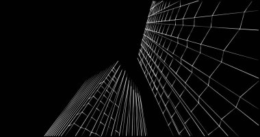 soyut mimari duvar kağıdı tasarımı, dijital konsept arkaplan