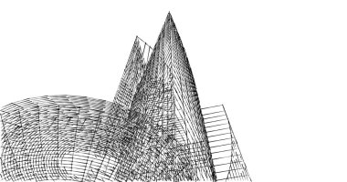 soyut mimari duvar kağıdı tasarımı, dijital konsept arkaplan