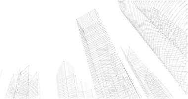 soyut mimari duvar kağıdı tasarımı, dijital konsept arkaplan