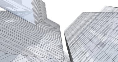 soyut mimari duvar kağıdı tasarımı, dijital konsept arkaplan