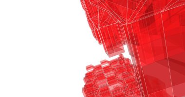 soyut mimari duvar kağıdı tasarımı, dijital konsept arkaplan