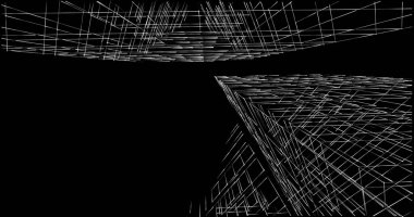 soyut mimari duvar kağıdı tasarımı, dijital konsept arkaplan