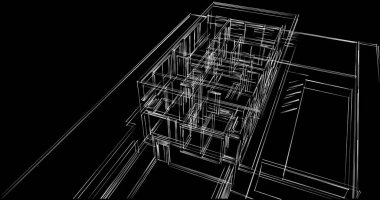 soyut mimari duvar kağıdı tasarımı, dijital konsept arkaplan