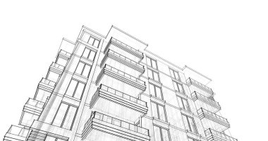 soyut mimari duvar kağıdı tasarımı, dijital konsept arkaplan