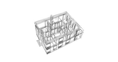 soyut mimari duvar kağıdı tasarımı, dijital konsept arkaplan