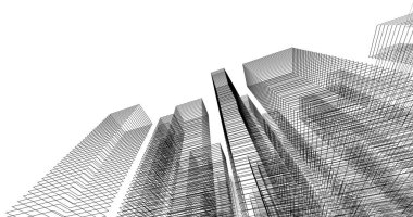 soyut mimari duvar kağıdı tasarımı, dijital konsept arkaplan