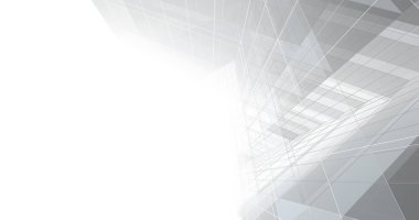 Mimari sanat konseptinde soyut çizgiler, minimum geometrik şekiller. 