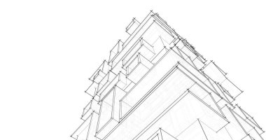 soyut mimari duvar kağıdı tasarımı, dijital konsept arkaplan