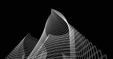 soyut mimari duvar kağıdı tasarımı, dijital konsept arkaplan