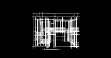 soyut mimari duvar kağıdı tasarımı, dijital konsept arkaplan