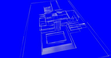 soyut mimari duvar kağıdı tasarımı, dijital konsept arkaplan