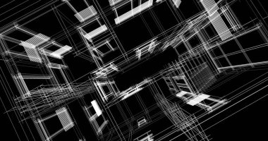 soyut mimari duvar kağıdı tasarımı, dijital konsept arkaplan