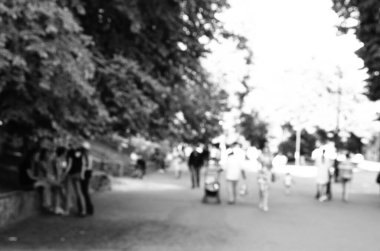 Bulanık şehir manzarası, soyut arkaplan 