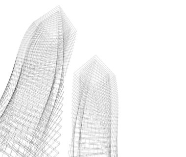 soyut mimari duvar kağıdı tasarımı, dijital konsept arkaplan