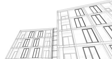 soyut mimari duvar kağıdı tasarımı, dijital konsept arkaplan